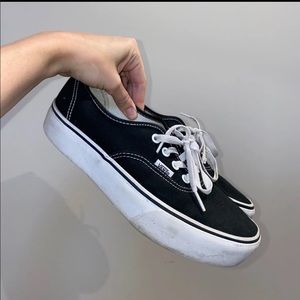 Womens old skool platform vans 9.5